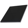 High-Density Polyethylene (HDPE) Plastic Sheet (1, Black, 12" X 12"X