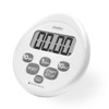 Dretec Kitchen Timer Stopwatch Magnet Waterproof with Clock, White