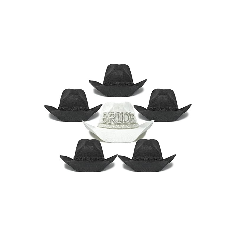 Funky Junque Women's Cowboy Hat Bundle - 6 Pack -
