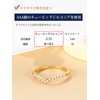 Suplight Women's Ring, Gold, Zirconia, V-Shaped, Simple, Half Eternity Ring,