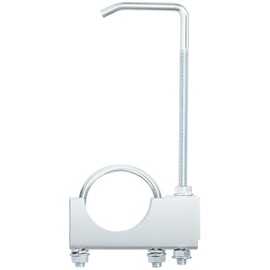 Rustark 1pcs 2.5" 63.5MM Universal Exhaust Clamp with Hanger Heavy Duty Muffler Hanger Exhaust Hangers Clamp On Exhaust Hangers for Car Truck Exhaust Pipe