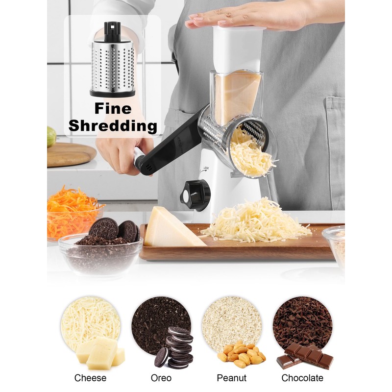 Cheese Grater Rotary, Rotary Grater for Kitchen, Kitchen Grater Vegetable