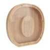 Letter Shaped Piggy Bank Wooden Transparent Panel Portable O Shaped