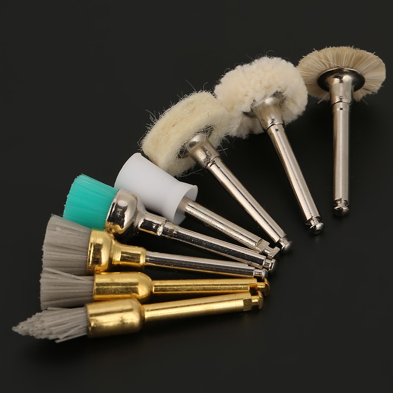 80pcs Dental Tool Kit Polishing Cup Alumina Nylon Brush Cotton