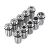 10pcs/set ER20 High Precision Spring Steel Collet Set CNC Engraving