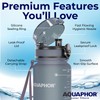 Nakii Filtered Water Bottle, Leakproof, BPA-Free, Motivational Markings, Travel, Everyday