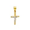 The World Jewelry Center 14k REAL Two Tone Gold Jesus