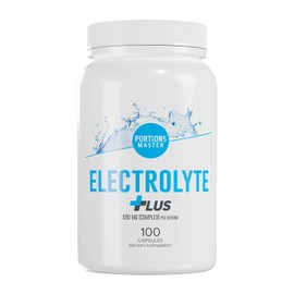 Portions Master Electrolyte - Vitamin D3 + BioPerine for Enhanced Absorption - 690mg (Complex) - 100ct Vegetable Capsules