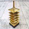 5-storied pagoda, red figure, total length 6.7 inches (17 cm)