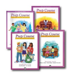 Alfred's Basic Piano Prep Course Level D - Four Book Set - Includes Lesson, Theory, Technic, and Notespeller books
