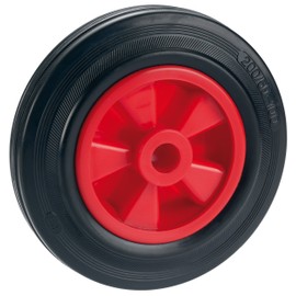 Dörner + Helmer 714201ROT Hub Solid Rubber Wheel with Bearing 160 x 40 x 20 mm Width 58 mm