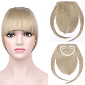 Faringoto Bangs Hair Clip in Bangs 100% Human Hair Extensions Hair Piece For Women