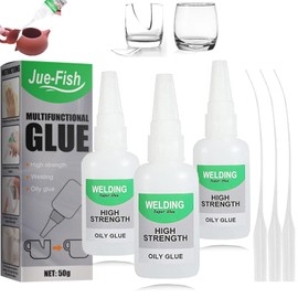 Wood Glue, 3Pcs Welding High-Strength Oily Glue, Jue Fish Glue, Universal Super Glue for Wood Working, Metal, Ceramics, Leather, Glass, Shoes, Instant Bonding, Strong Adhesion, Repairs Last Long Time