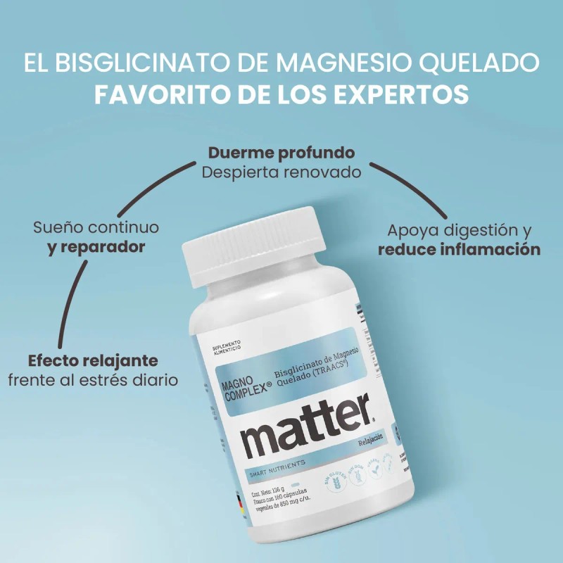 Matter Smart Magno Complex Bisglicinato Magnesio Quelado 100 Cápsulas