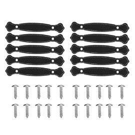 Leather Door Pulls Handles for Cabinet Kitchen Cupboard Furniture Handles Wardrobe Drawer