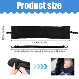 IKOPFLN Travel Neck Pillow - Airplane Neck Pillow Fillable with Clothes for Travel, Washable Pillow Case, Flight Neck Pillow - Save Hand Luggage