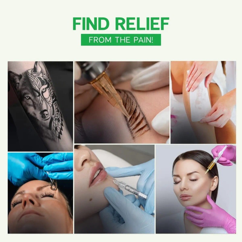 Uber Numb 5% Lidocaína Tópica, Crema Anestésica 4oz