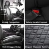 JOJOBAY Chevy Silverado Seat Covers,Leather Seat Covers for GMC Sierra,Custom