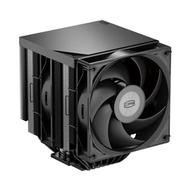 PCCOOLER CPU Air Cooler Dual-Tower, 7×6mm Heatpipes, 120mm Hydraulic PWM Fan, Anti-Deformation Bracket, Wavy Fin Stack, Copper Reflow Base, Intel LGA1851/1700 & AMD AM5 Compatible(RT720 TC BK)