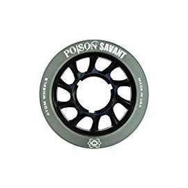 Atom Poison Savant Wheels with Bionic Bearings 8mm Full Set of 8 - Black