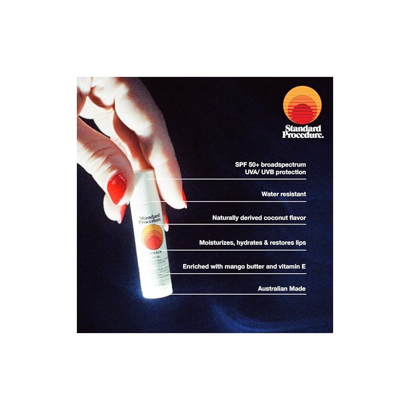 Standard Procedure. Bálsamo labial FPS 50+, hidratante para labios secos