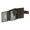 Wallet with outside lock LEAS, Genuine Leather, black - ''LEAS