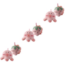 Mobestech 3sets Cartoon Bath Loofah Balls Exfoliating Body Wash Sponge for Women 2pcs*3
