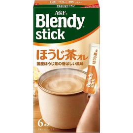 Blendy Stick Roasted Green Tea Au Lait 2.1oz 3pcs Japanese Instant Tea AGF Ninjapo