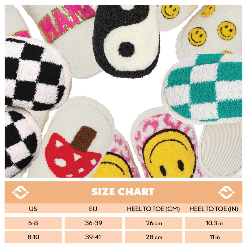 Funky Junque Plush Slipper - Mini Smiley (SM)