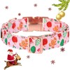 Maca Bates Pink Christmas Dog Collar Gift for Dogs Cotton