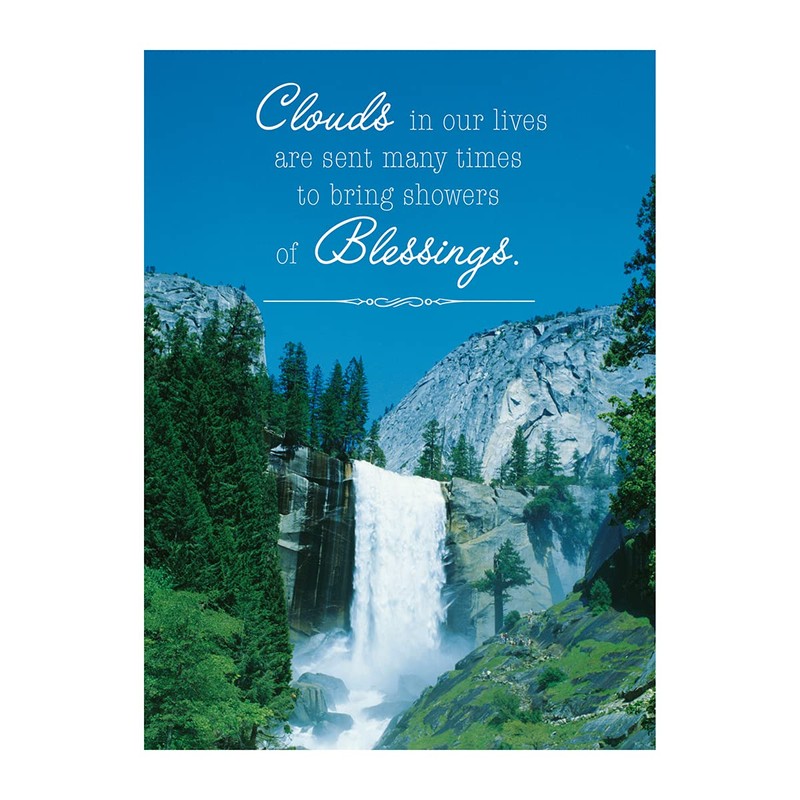 Boxed Cards: Thinking of You with KJV Scripture- Waterfalls