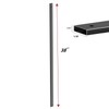 HZIU Deck Balusters 38'' Straight Baluster, Black Metal Deck Spindle