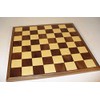 Worldwise Imports 17in Walnut and Maple Wooden Chessboard with Thin
