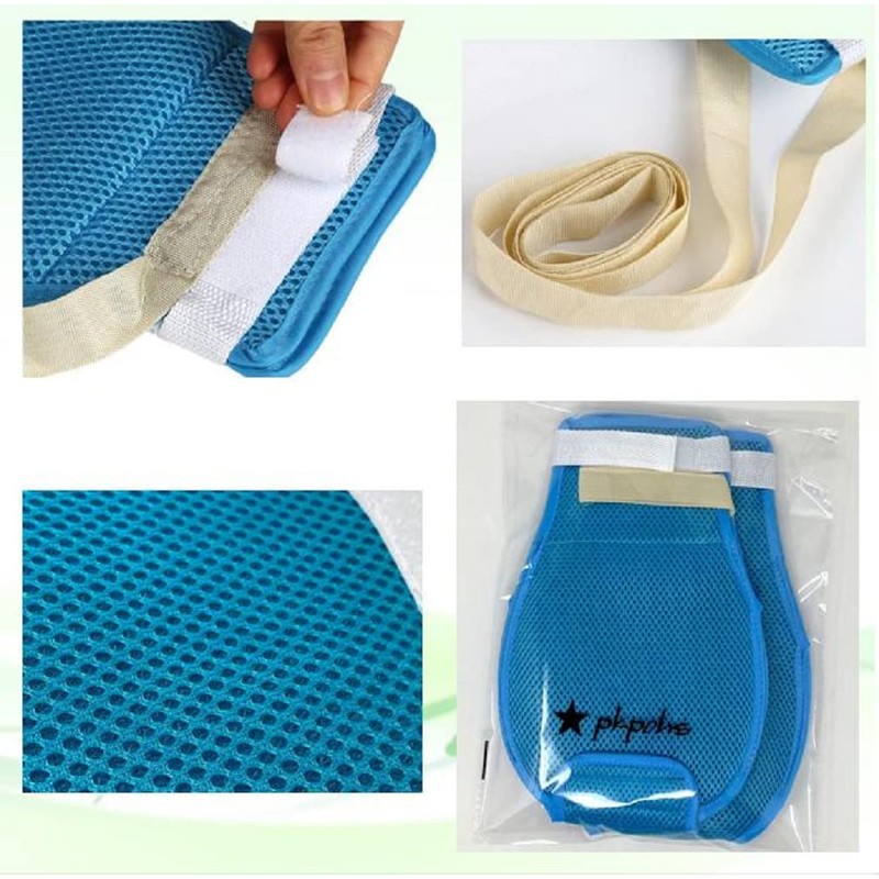pkpohs Nursing Mitts, Open Fingertips, Set of 2, Nursing Gloves,