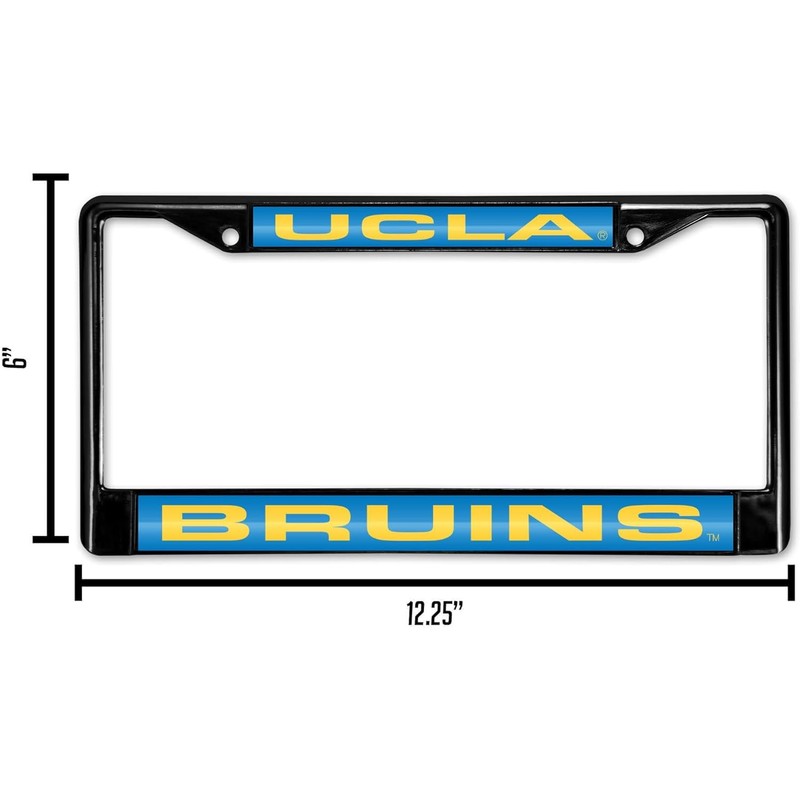 Rico UCLA Bruins Black Metal License Plate Frame Holder