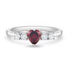 Simulated Birthstone Heart Solitaire Size 2-5 Baby / Kids Ring