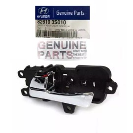 Factory, OEM GENUINE SONATA 2011-2014 Interior Inside Door Chrome Handle Lock Left Driver OEM