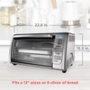 Black+Decker Countertop Convection Toaster Oven, 8 One-touch Cooking Functions, Stainless