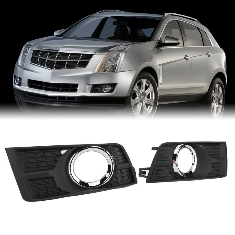 2pcs Front Fog Light Lamp Cover 25778388 Bezel Chrome Trim