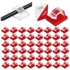 OSALOLO 55 Piezas Clips Organizadores de Cables Autoadhesivos, Soportes de
