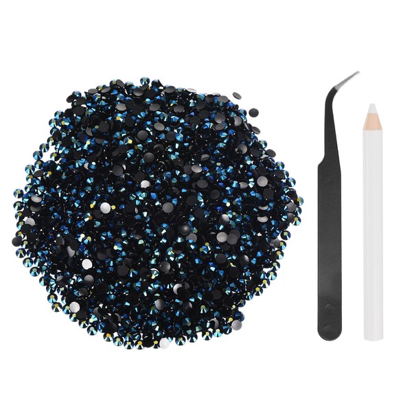 sourcing map 4000pcs Flatback Rhinestones Resin, SS16 4mm Resin Rhinestones