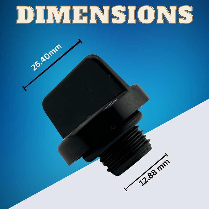 Swimables Drain Plug with Oring Compatible with Mastertemp and Max
