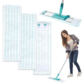 Pavlleen Pack of 3 Mop Covers, Replacement Mop Covers, Microfibre Mop Cover, for All Floor Types, Removes Stains Quickly, Efficient Microfibre Replacement Cover