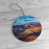 Grand Canyon National Park Ornament, Arizona Christmas Decoration (Circle)