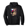Czech Republic Flag Leopard Artwork Czech Pride Czech Roots Pullover