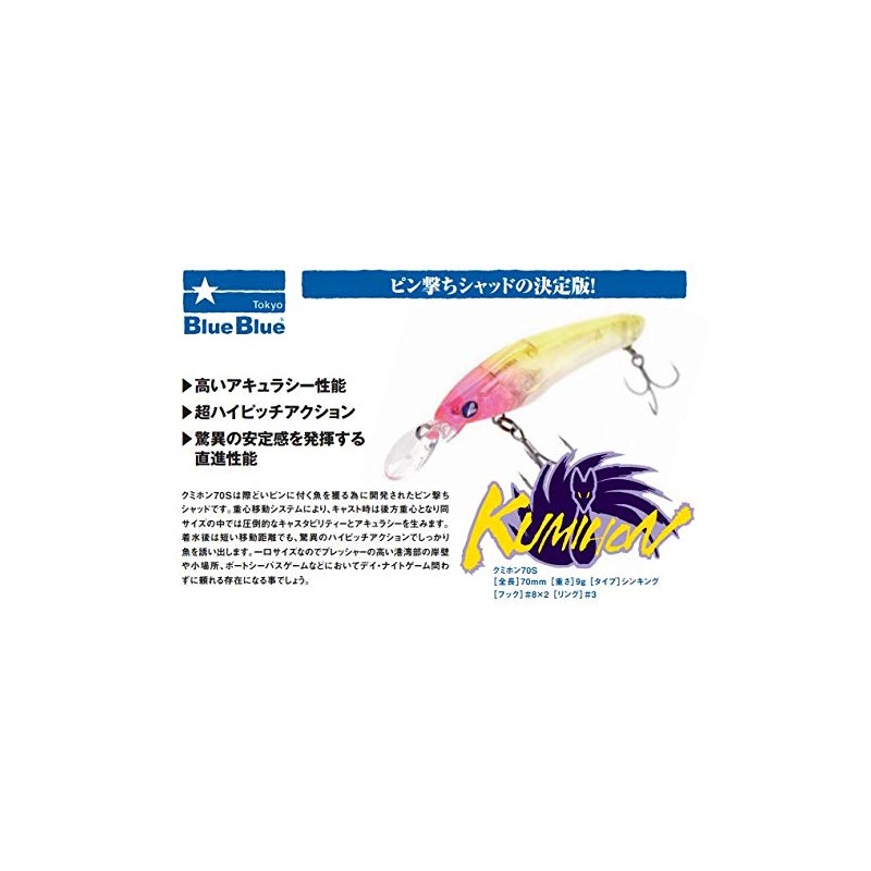 Blue Blue Kumihon 70S #08 Lure Mat Chart