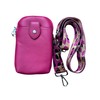 Italian Genuine Leather Mini Phone Pouch Bag with detachable &
