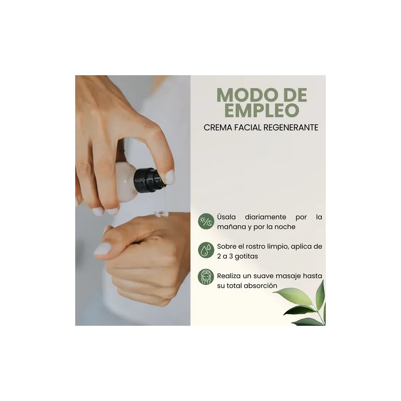 Crema Facial Regenerante Rusens Antiedad 25+ 100% Natural