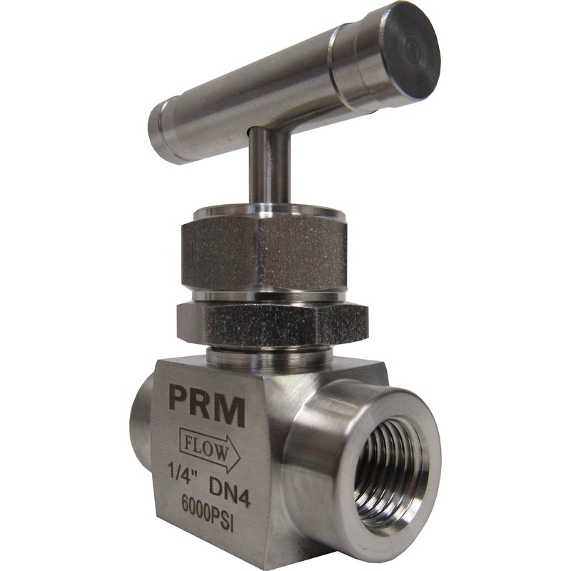 PRM 1/4 Inch Needle Valve, 304 Stainless Steel, Female NPT,