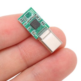 DIY USB C Adapter, 5V PCB DAC Decoding Sound Card Adapter, Support Headset and Microphone, for Type C Computer, PC, Laptop, Phone Devices